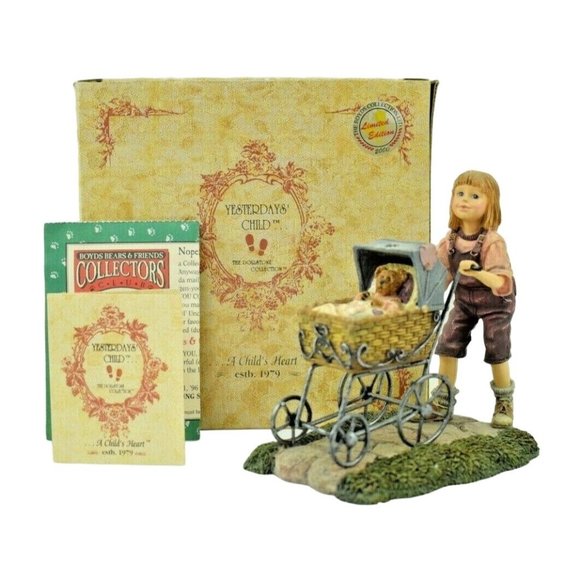 Yesterdays Child Afternoon Stroll Casey with Baxter Decorative Figurine - Picture 1 of 11